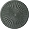 Ekena Millwork Leandros Medallion (Canopies up to 5"), 33 1/8"OD x 3 1/2"ID x 1 3/8"P, Athenian Green Crackle CM33LEAGC - alternate 1